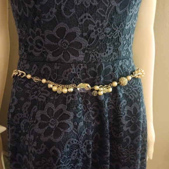 Necklace/Belt Silver and pearls - Picture 3 of 4
